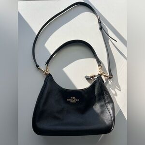 Coach Outlet Black Leather Teri Hobo Bag